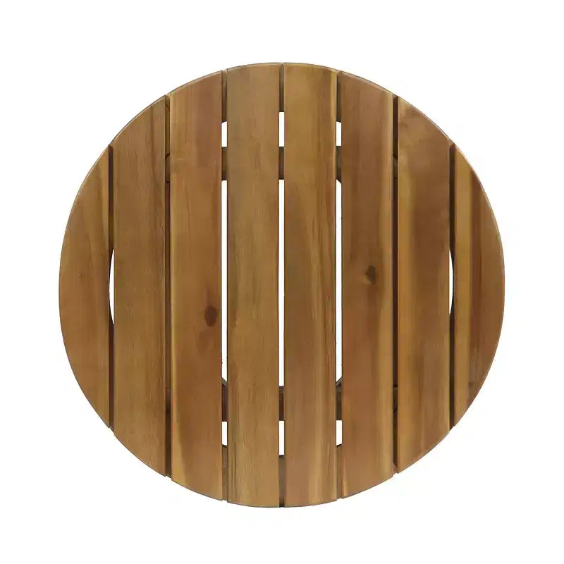 GDFStudio Lorie Outdoor-Loungeset aus Akazienholz, 3-teilig, mit wasserabweisenden Kissen, Teak/Weiß