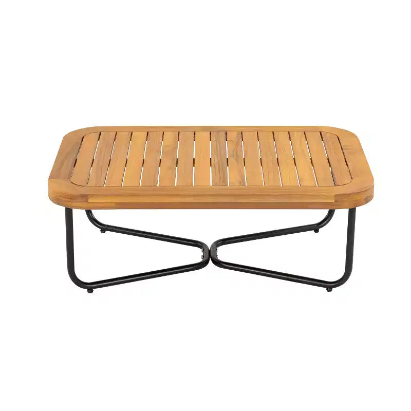 Christopher Knight Home Ofra Patio Sitzgarnitur aus Akazienholz und Eisen mit Seilgeflecht und 7 wasserabweisenden Kissen
