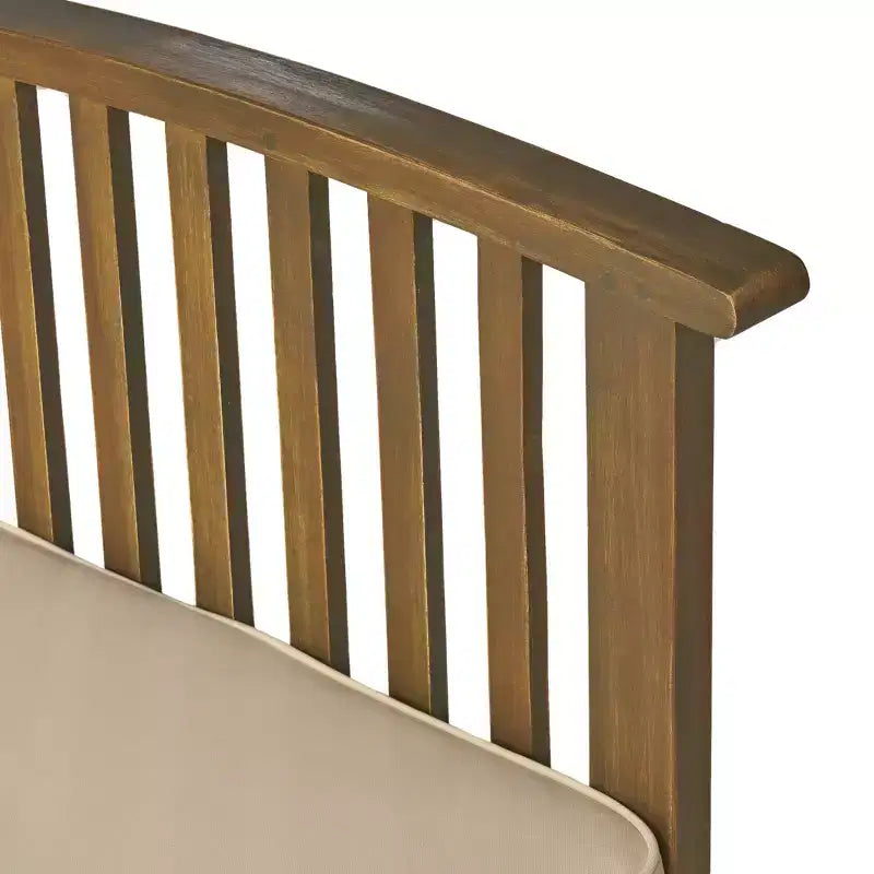 Christopher Knight Home Carolina Outdoor 5-teiliges Loungeset aus Akazienholz mit Polstern