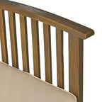 Christopher Knight Home Carolina Outdoor 5-teiliges Loungeset aus Akazienholz mit Polstern