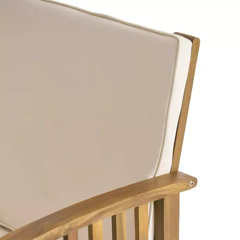 Christopher Knight Home Carolina Outdoor 5-teiliges Loungeset aus Akazienholz mit Polstern
