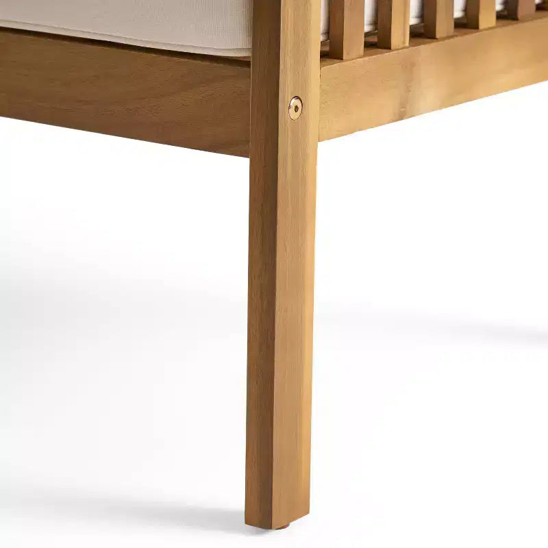 Christopher Knight Home Carolina Outdoor 5-teiliges Loungeset aus Akazienholz mit Polstern