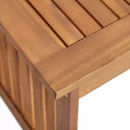 Christopher Knight Home Carolina Outdoor 5-teiliges Loungeset aus Akazienholz mit Polstern