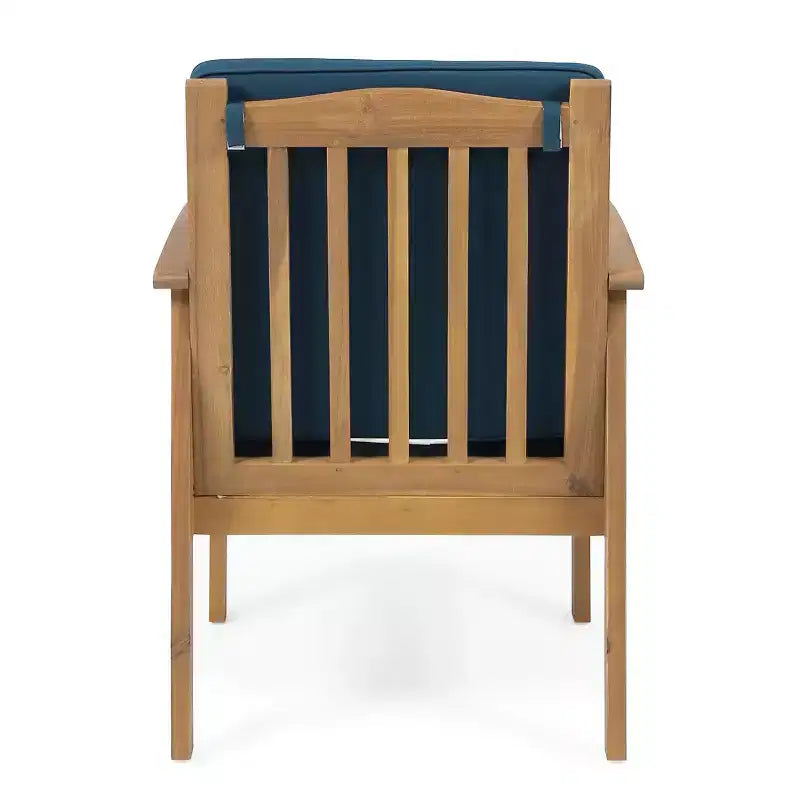 Christopher Knight Home Carolina Outdoor 5-teiliges Loungeset aus Akazienholz mit Polstern
