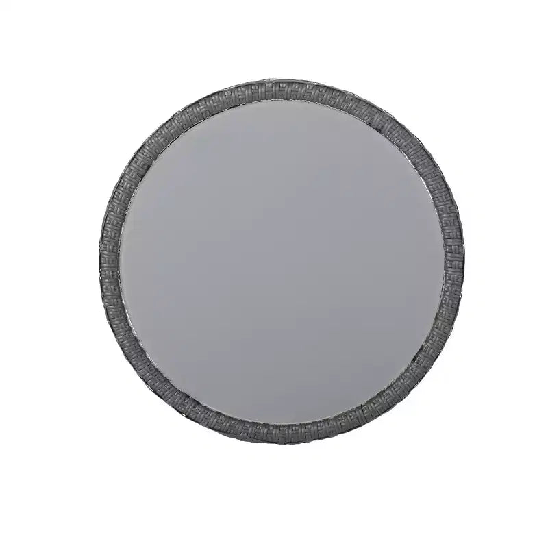 Christopher Knight Home Gulley Outdoor-Gartenset aus Korbgeflecht, 3-teilig, mit Kissen, weiß/schwarz