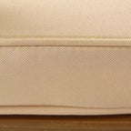 GDFStudio Amber Outdoor 3-teiliges Schaukelstuhl-Konversationsset aus Akazienholz mit Polstern, Teak/Creme