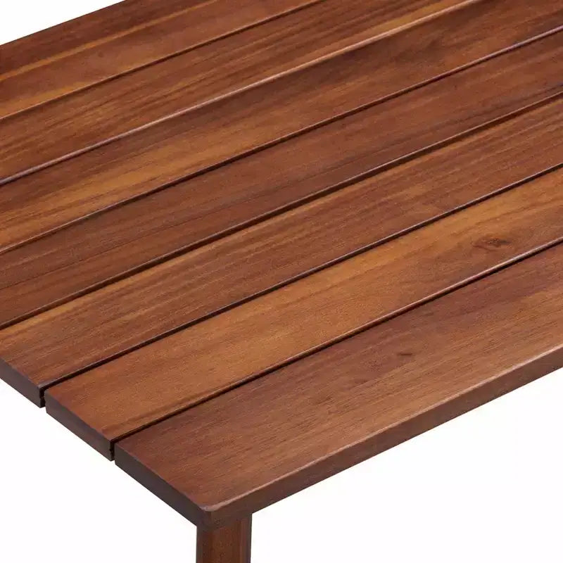 4-teiliges Outdoor-Sitzgruppen-Set aus Akazienholz in Braun - Teamson Home: Sitze mit Kissen & passendem Couchtisch