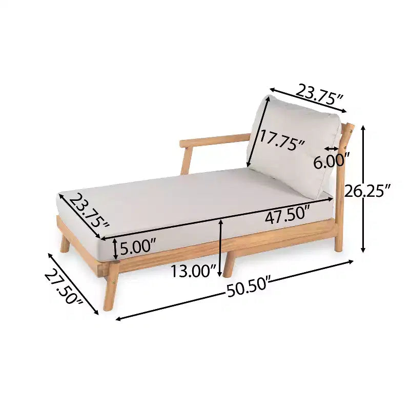 Christopher Knight Home Shane 3-teiliges rustikales Terrassen-Set aus Akazienholz mit Lamellendesign und Polsterung