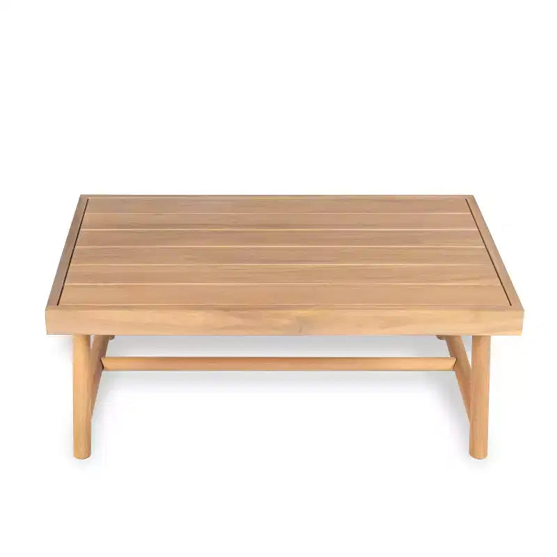 Christopher Knight Home Shane 3-teiliges rustikales Terrassen-Set aus Akazienholz mit Lamellendesign und Polsterung