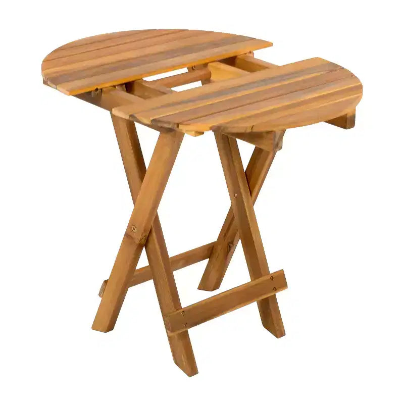 Christopher Knight Home Atlas 3-teiliges Terrassen-Sitzgruppe aus Akazienholz mit klappbarem Beistelltisch