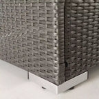 Christopher Knight Home Santa Rosa Outdoor Loungeset aus Polyrattan mit 4 Sitzplätzen und Kissen