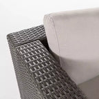 Christopher Knight Home Santa Rosa Outdoor Loungeset aus Polyrattan mit 4 Sitzplätzen und Kissen
