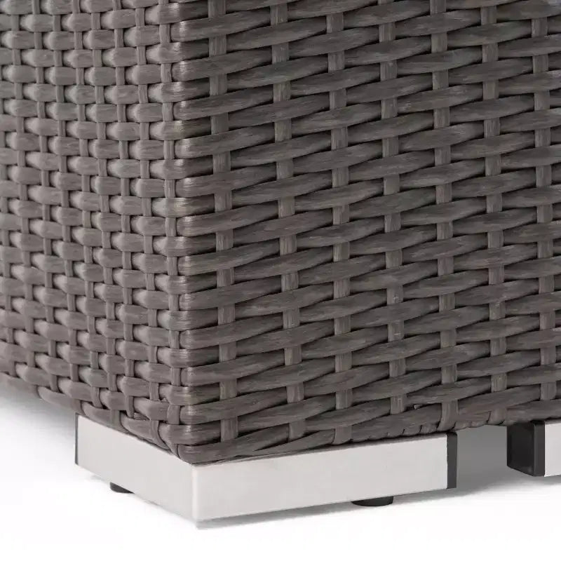 Christopher Knight Home Julie Outdoor Loungemöbel-Set aus Polyrattan, 5-teilig mit Kissen