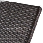 Christopher Knight Home Calvin 6-teiliges Loungeset für den Außenbereich aus Rattan und Eisen mit verstellbaren Chaiselongues und Klapptischen