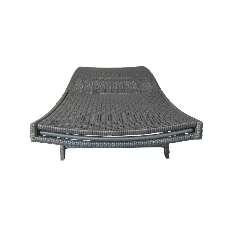 Christopher Knight Home Calvin 6-teiliges Loungeset für den Außenbereich aus Rattan und Eisen mit verstellbaren Chaiselongues und Klapptischen
