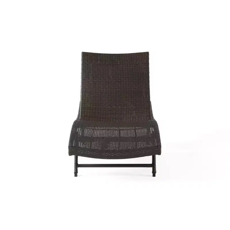 Christopher Knight Home Calvin 6-teiliges Loungeset für den Außenbereich aus Rattan und Eisen mit verstellbaren Chaiselongues und Klapptischen