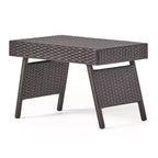 Christopher Knight Home Calvin 6-teiliges Loungeset für den Außenbereich aus Rattan und Eisen mit verstellbaren Chaiselongues und Klapptischen