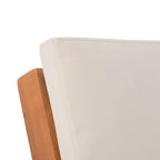 GDFStudio Avacyn Outdoor 4-Sitzer Chat-Set aus Akazienholz mit wasserabweisenden Kissen