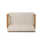 GDFStudio Avacyn Outdoor 4-Sitzer Chat-Set aus Akazienholz mit wasserabweisenden Kissen