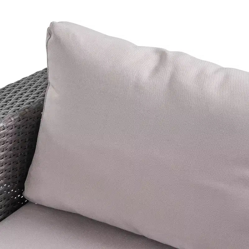 Christopher Knight Home Santa Rosa Outdoor 9-teiliges V-förmiges Rattan- und Aluminium-Ecksofa-Set mit Kissen
