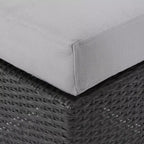 Christopher Knight Home Santa Rosa Outdoor 9-teiliges V-förmiges Rattan- und Aluminium-Ecksofa-Set mit Kissen