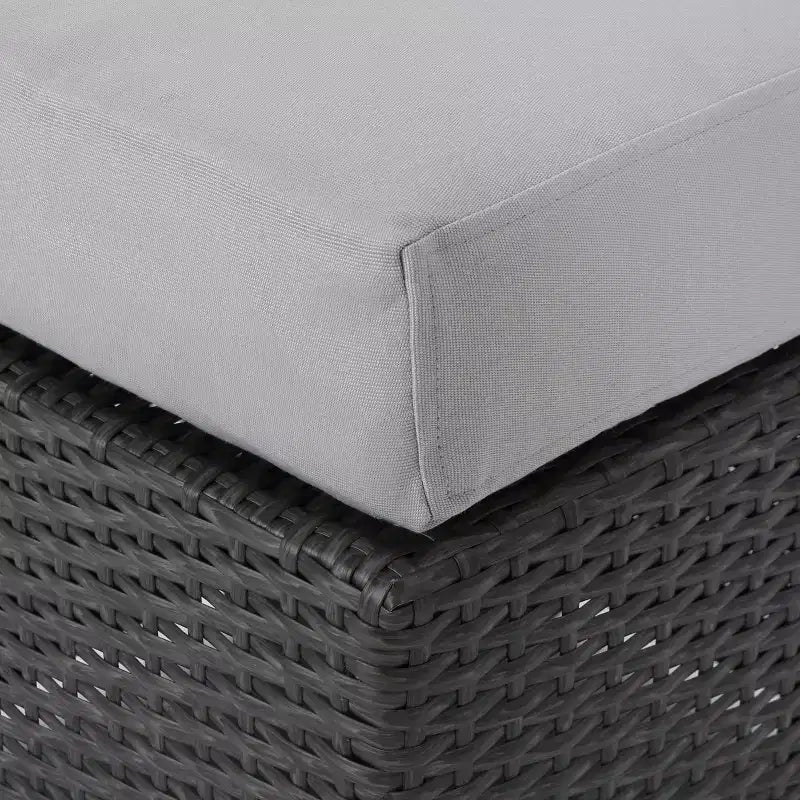 Christopher Knight Home Santa Rosa Outdoor 9-teiliges V-förmiges Rattan- und Aluminium-Ecksofa-Set mit Kissen