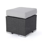 Christopher Knight Home Santa Rosa Outdoor 9-teiliges V-förmiges Rattan- und Aluminium-Ecksofa-Set mit Kissen