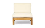 Christopher Knight Home Dominic 8-teiliges Outdoor U-förmiges Sektional-Sitzset aus Akazienholz mit Kissen