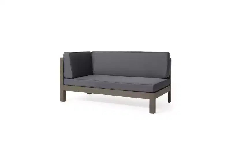 Christopher Knight Home Dominic 8-teiliges Outdoor U-förmiges Sektional-Sitzset aus Akazienholz mit Kissen
