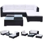 vidaXL Lounge Set Black