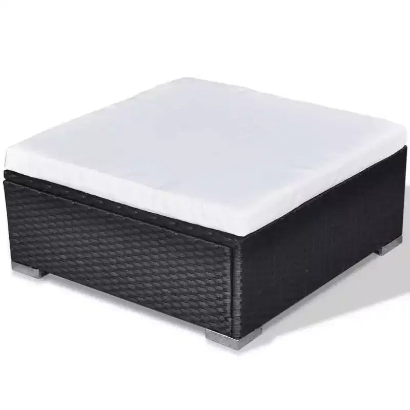 vidaXL Lounge-Set Schwarz
