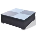 vidaXL Lounge-Set Schwarz