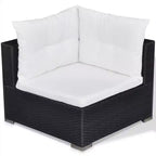 vidaXL Lounge-Set Schwarz