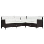 vidaXL Garden Furniture Set Brown, Cream White