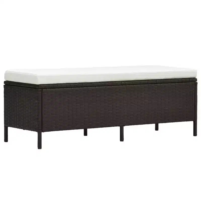 vidaXL Gartenmöbel-Set Braun, Creme-Weiß