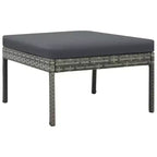 vidaXL Gartensofa Grau, Dunkelgrau