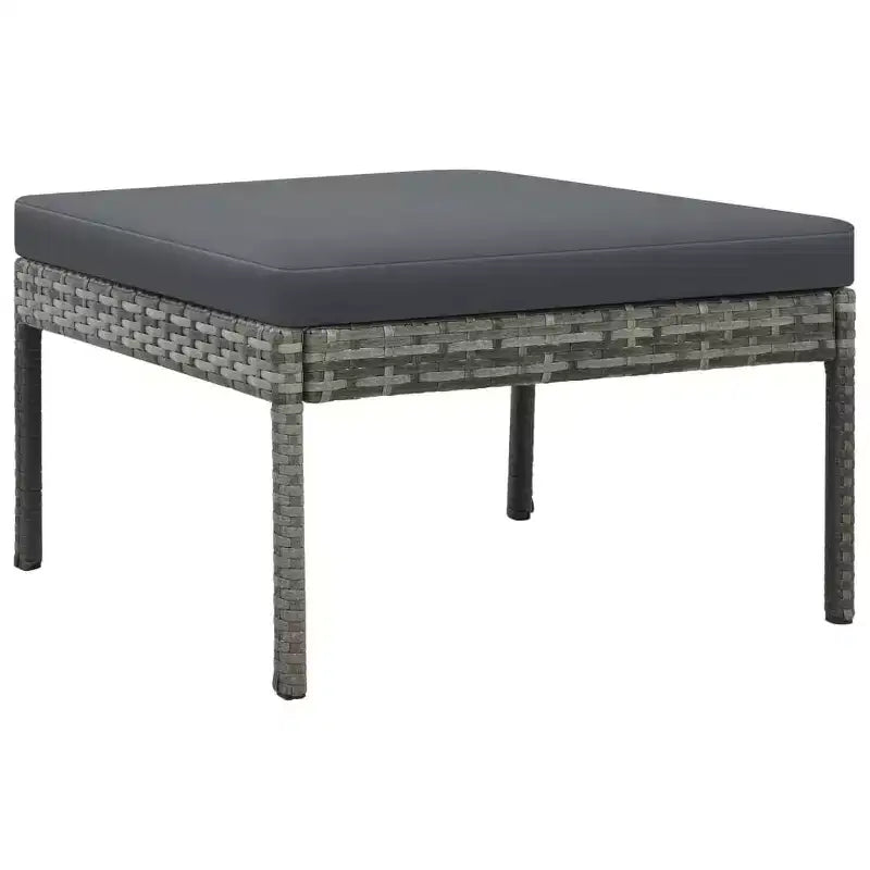 vidaXL Gartensofa Grau, Dunkelgrau