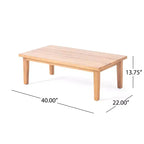 Christopher Knight Home Velthur Outdoor Rattan- und Akazienholz 4-Sitzer Lounge-Set