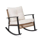 LAUSAINT HOME Wicker Outdoor Rocking Chair2-piece/ 1-piece