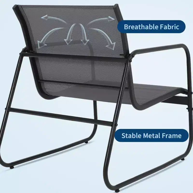 TROPOW 4-teiliges Terrassen-Sitzgruppen-Set, Outdoor-Sitzgruppe