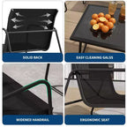TROPOW 4-teiliges Terrassen-Sitzgruppen-Set, Outdoor-Sitzgruppe