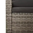 vidaXL Gartensessel-Set Grau Polyrattan Garten Außenstuhl Mehrere Modelle