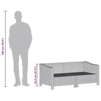 vidaXL Gartensessel-Set Grau Polyrattan Garten Außenstuhl Mehrere Modelle