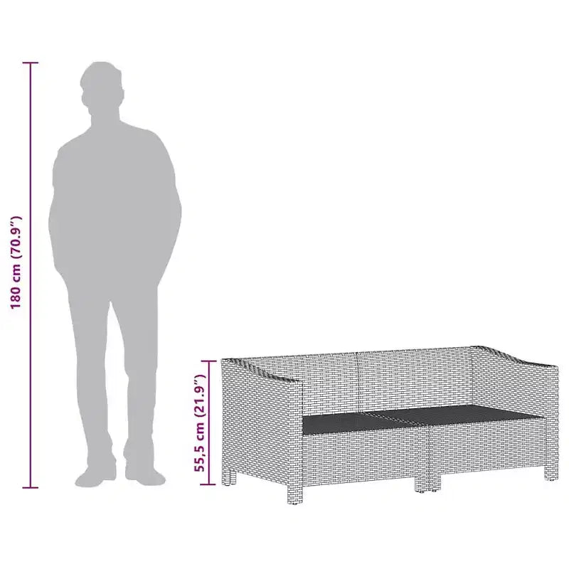 vidaXL Gartensessel-Set Grau Polyrattan Garten Außenstuhl Mehrere Modelle