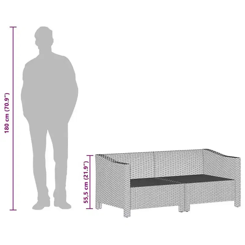 vidaXL Gartensessel-Set Grau Polyrattan Garten Außenstuhl Mehrere Modelle