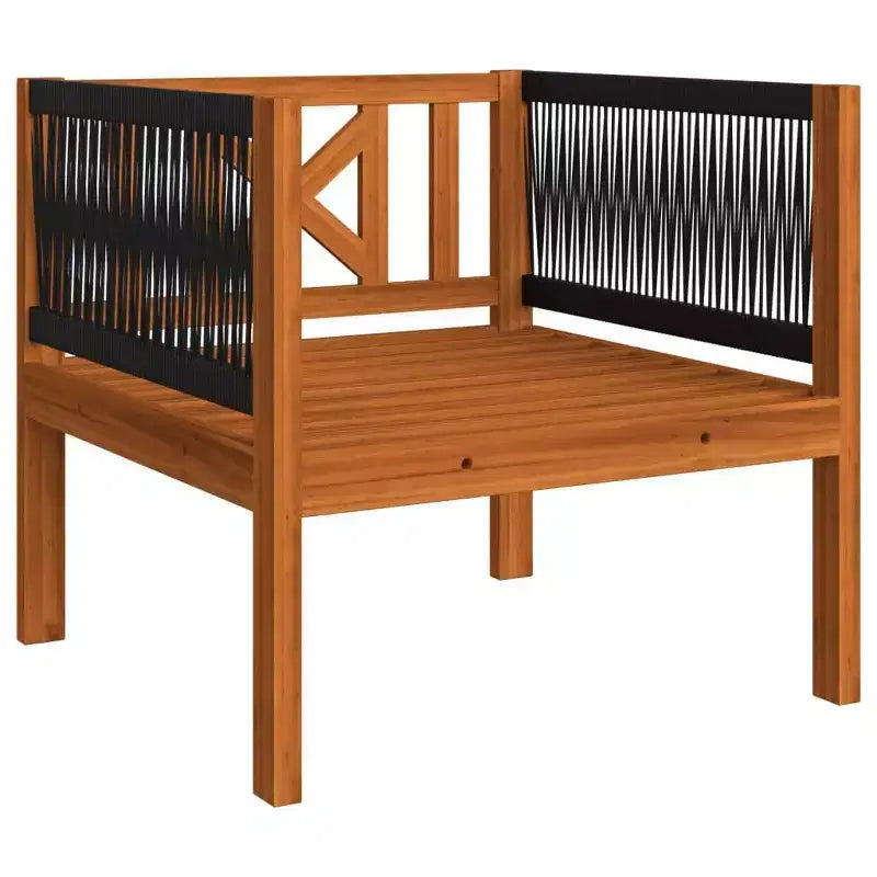 vidaXL Akazienholz Garten-Lounge-Set mit Kissen-Creme-Ideal für Garten, Terrasse & Wohnzimmer-Inklusive Sofa, Sessel, Fußstütze, Tisch