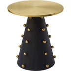 Meridian Furniture, Raven Schwarz/Gold Beistelltisch