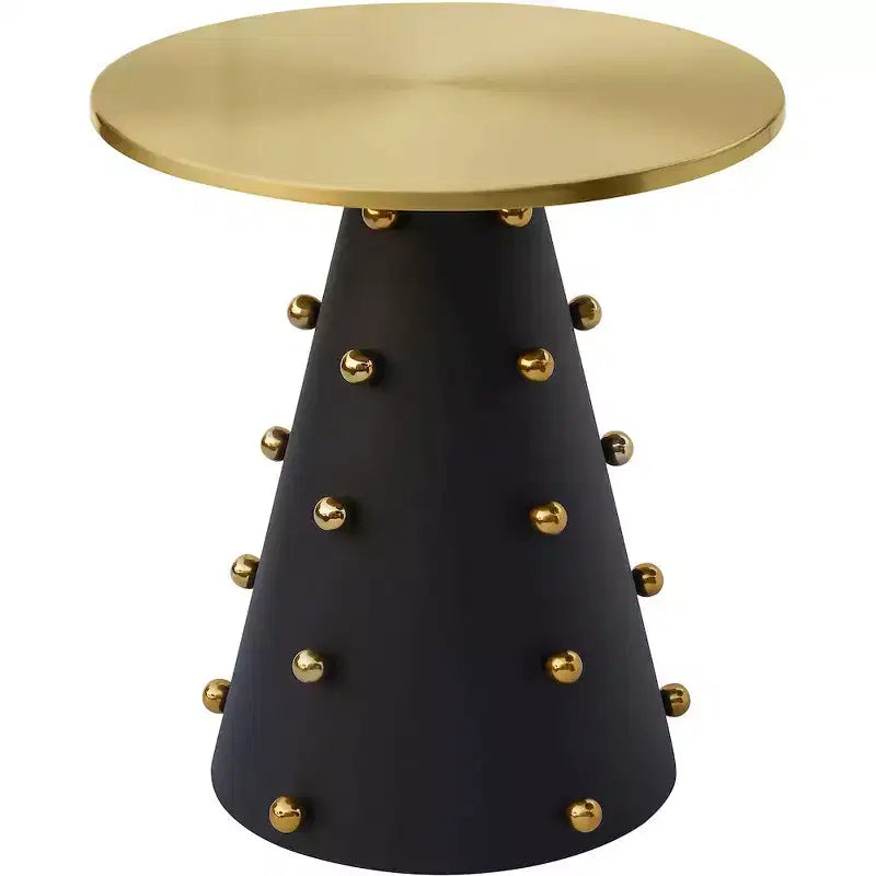 Meridian Furniture, Raven Schwarz/Gold Beistelltisch