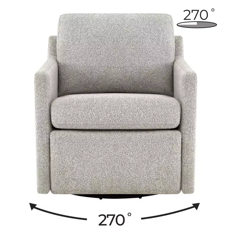 Spruce & Spring Elektrischer Akzentsessel mit Power-Schwenkfunktion, wandnah, mit Fußstütze