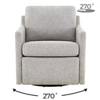 Spruce & Spring Elektrischer Akzentsessel mit Power-Schwenkfunktion, wandnah, mit Fußstütze